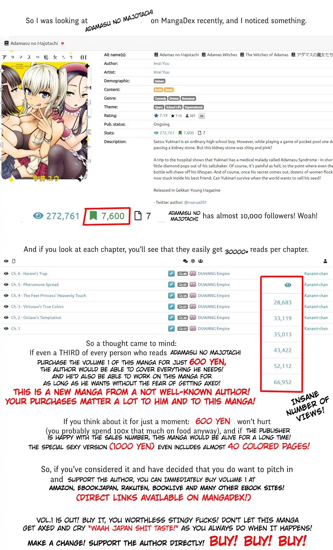 Adamasu no Majotachi chapter 5.5 page 1