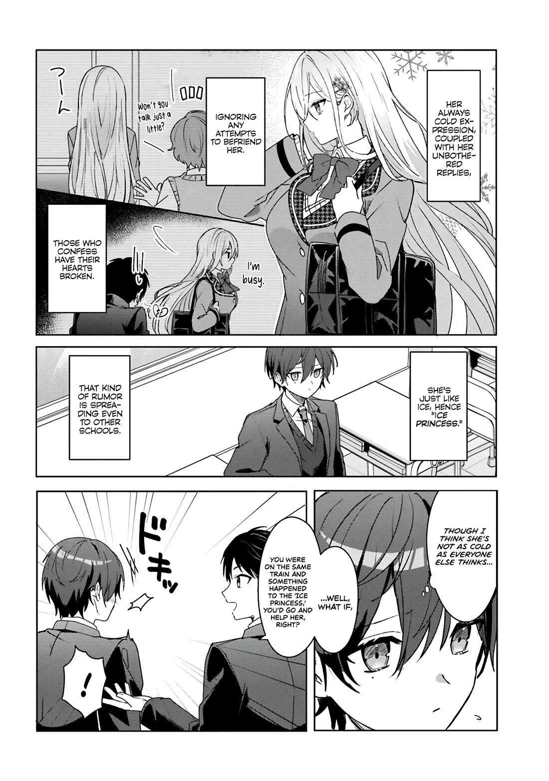 After Helping the “Ice Princess” From Another School, I Decided to Start as a Friend chapter 1 page 12