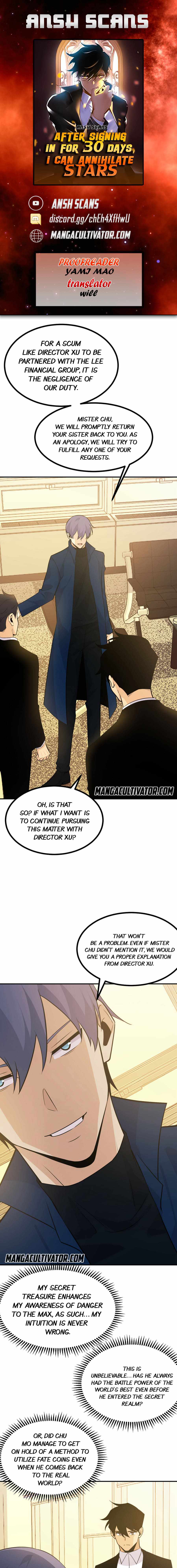 After Signing In For 30 Days, I Can Annihilate Stars chapter 21 page 1