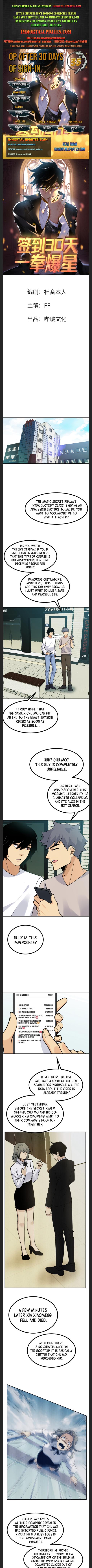 After Signing In For 30 Days, I Can Annihilate Stars chapter 35 page 1