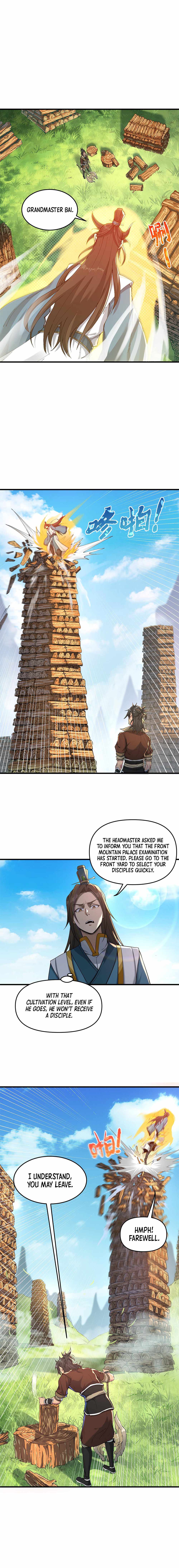 After Ten Years of Chopping Wood, Immortals Begged To Become My Disciples chapter 1 page 4