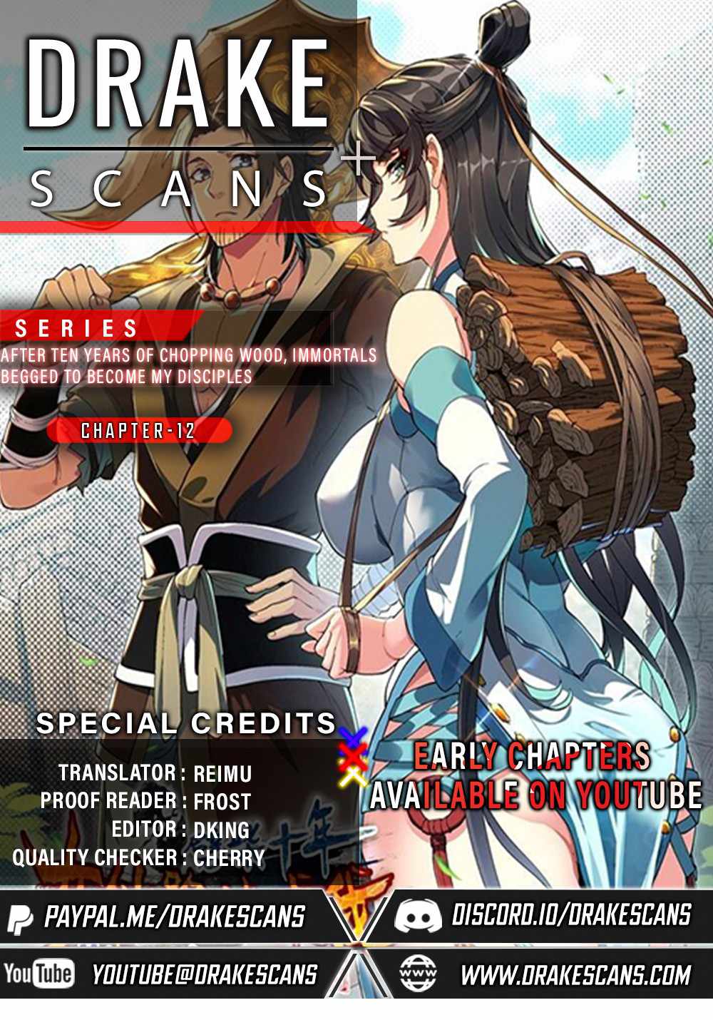 After Ten Years of Chopping Wood, Immortals Begged To Become My Disciples chapter 12 page 1