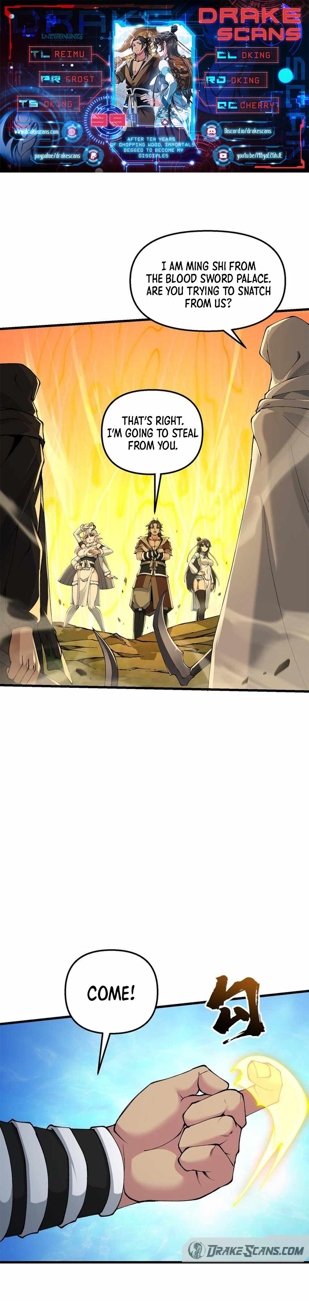 After Ten Years of Chopping Wood, Immortals Begged To Become My Disciples chapter 39 page 1