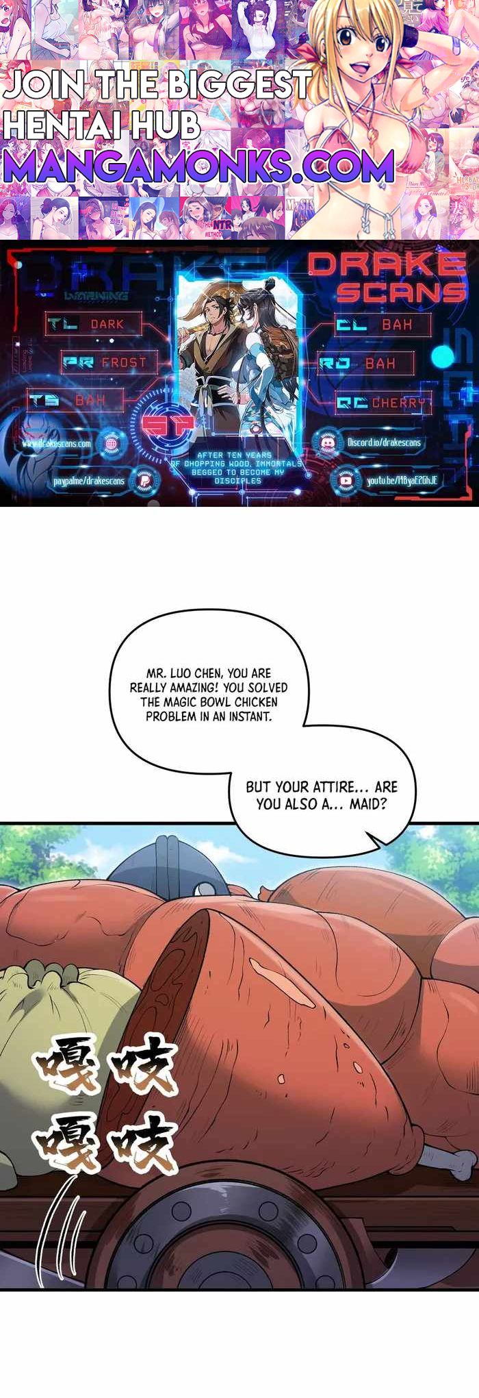 After Ten Years of Chopping Wood, Immortals Begged To Become My Disciples chapter 57 page 1