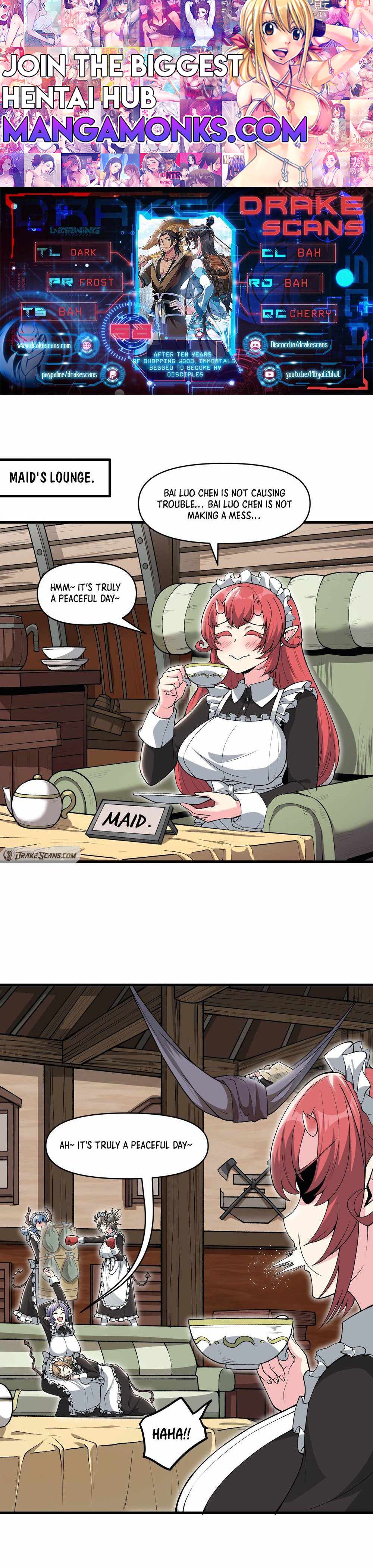 After Ten Years of Chopping Wood, Immortals Begged To Become My Disciples chapter 58 page 1