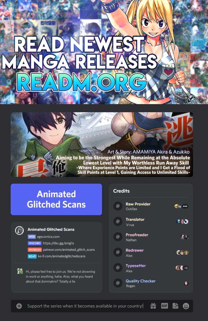 Aiming to Be the Strongest While Remaining at the Absolute Lowest Level With My Worthless Run Away Skill chapter 1 page 1