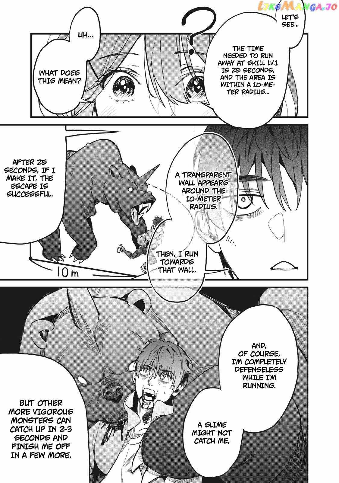 Aiming to Be the Strongest While Remaining at the Absolute Lowest Level With My Worthless Run Away Skill chapter 2 page 25