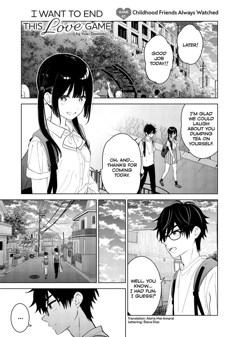 Aishiteru Game wo Owarasetai chapter 41 page 1