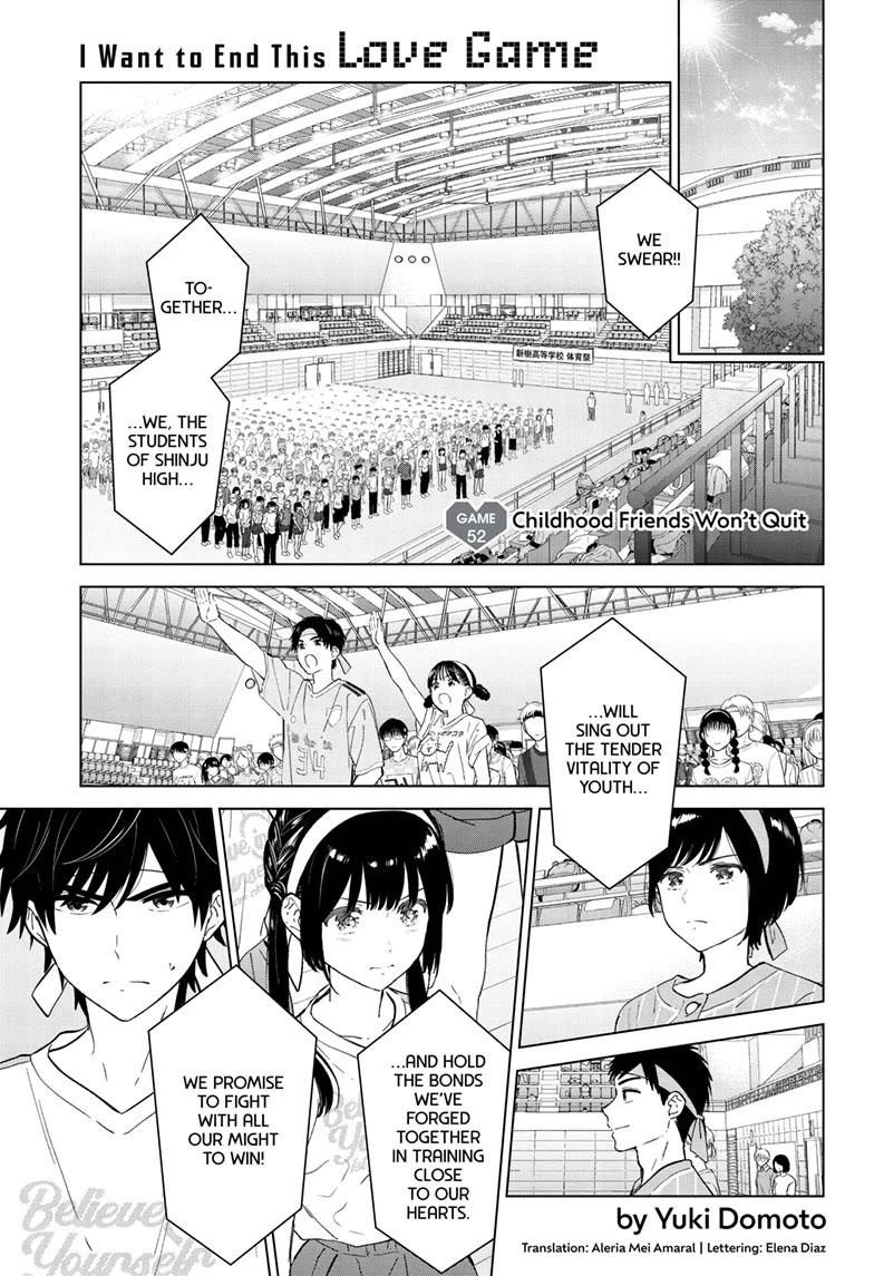 Aishiteru Game wo Owarasetai chapter 52 page 1