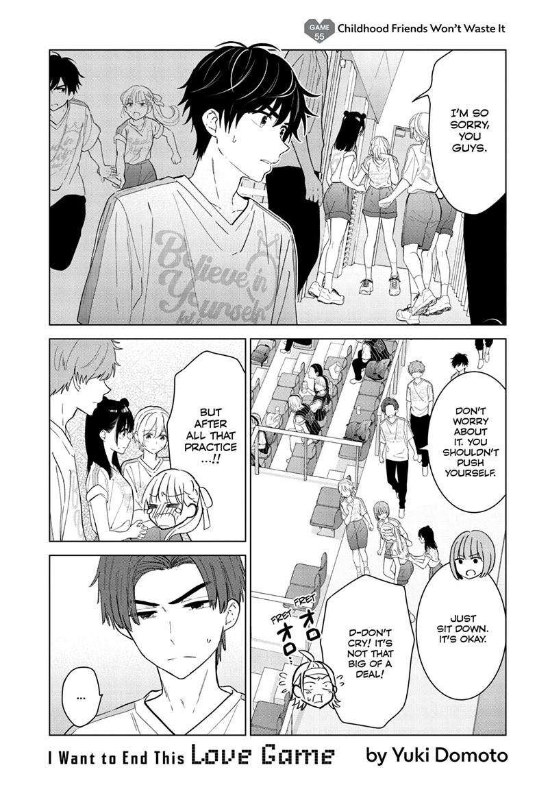 Aishiteru Game wo Owarasetai chapter 55 page 1
