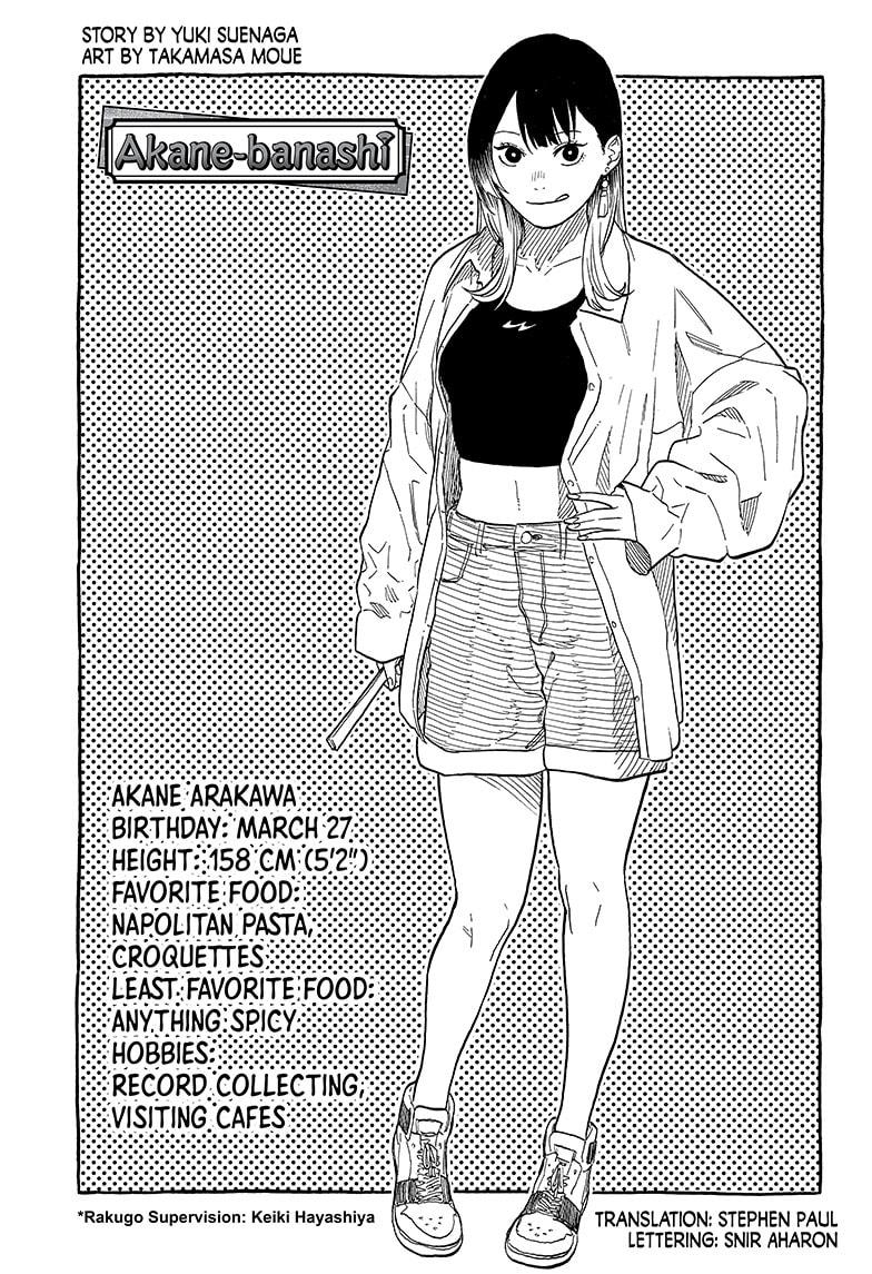 Akane Banashi chapter 148 page 1