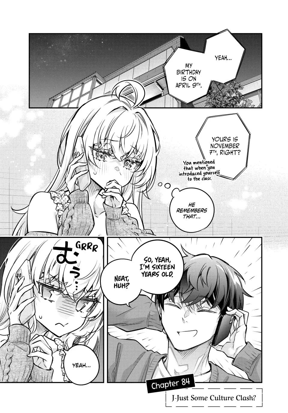 Alya Sometimes Hides Her Feelings in Russian chapter 84 page 1