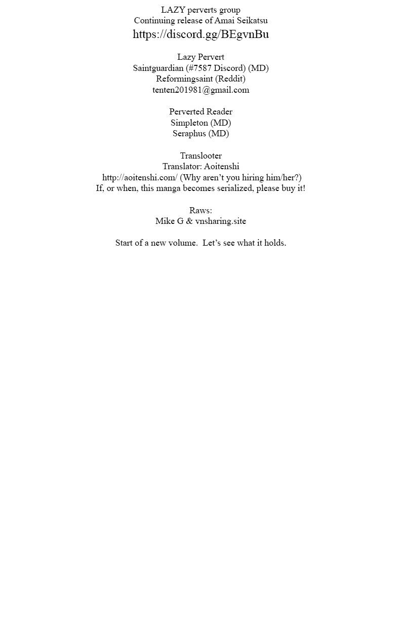 Amai Seikatsu chapter 157 page 1