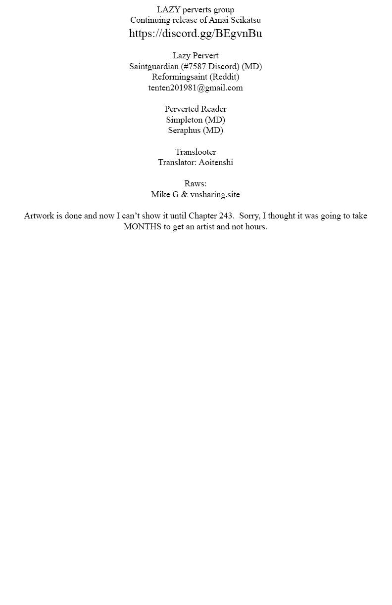 Amai Seikatsu chapter 213 page 1