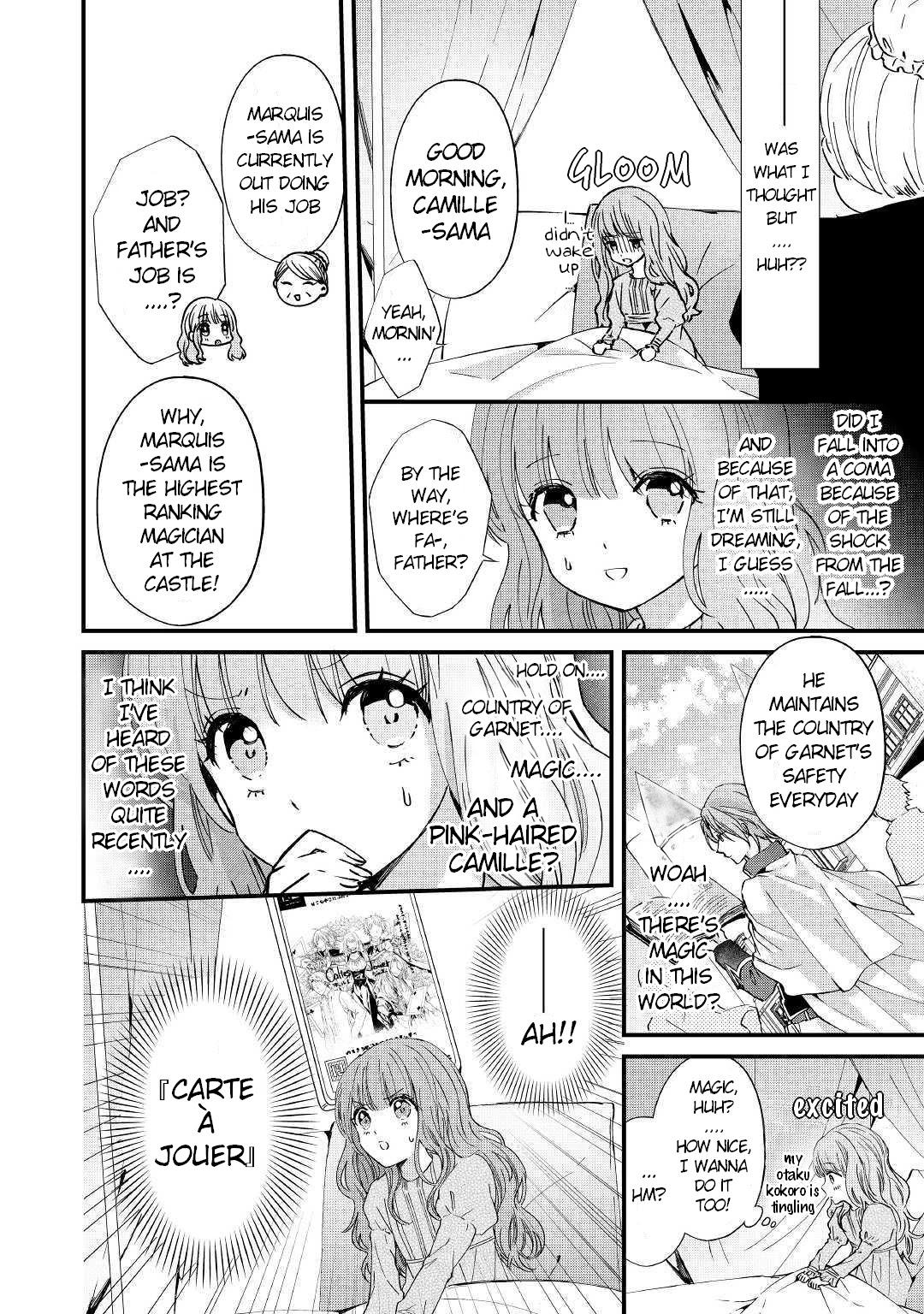 An Otome Game’s Burikko Villainess Turned into a Magic Otaku chapter 1 page 6