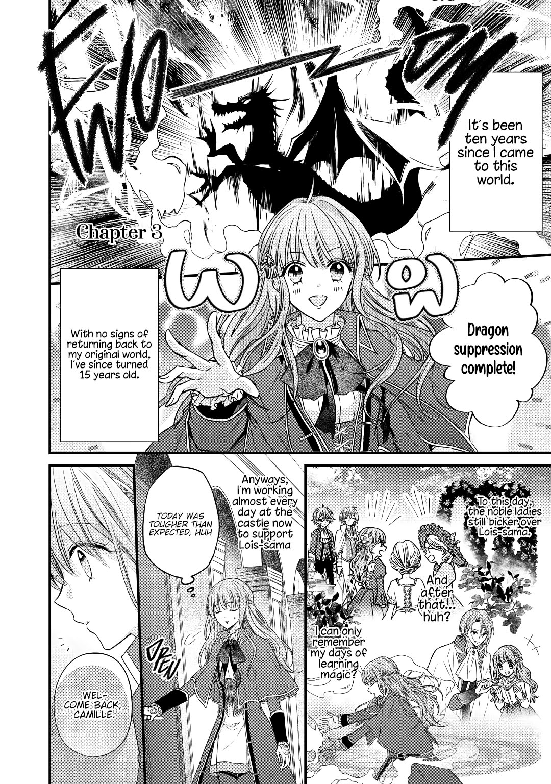 An Otome Game’s Burikko Villainess Turned into a Magic Otaku chapter 3 page 1