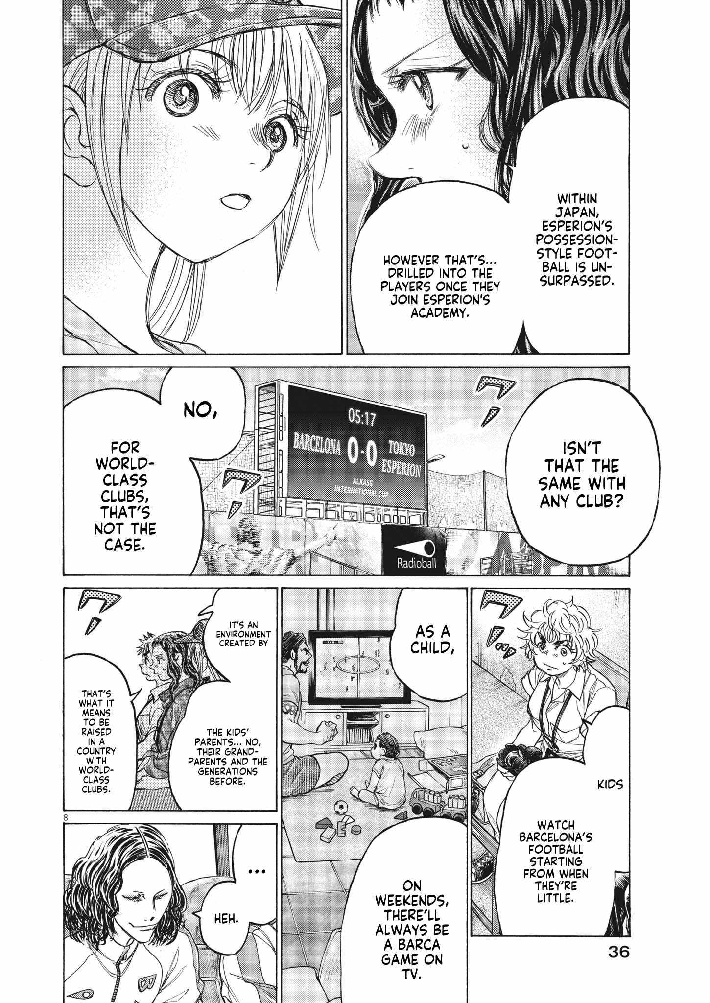 Ao Ashi chapter 349 page 9