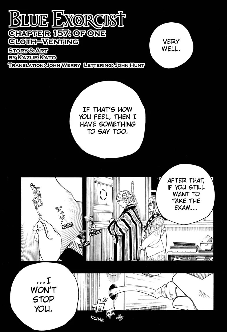 Ao no Exorcist chapter 157 page 1