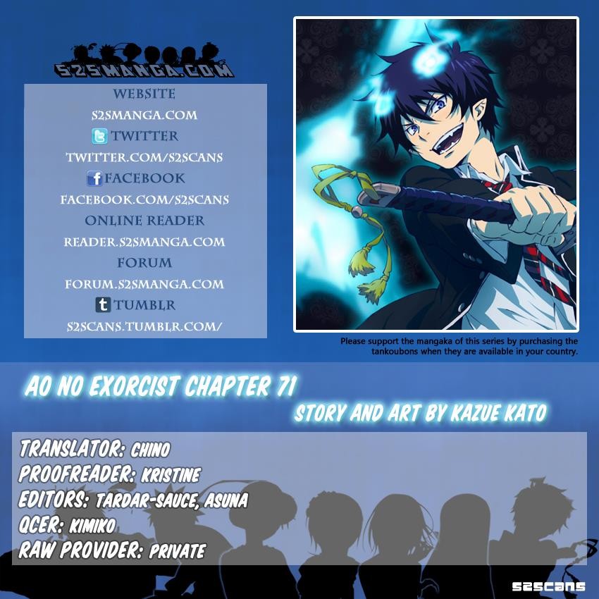 Ao no Exorcist chapter 71 page 1