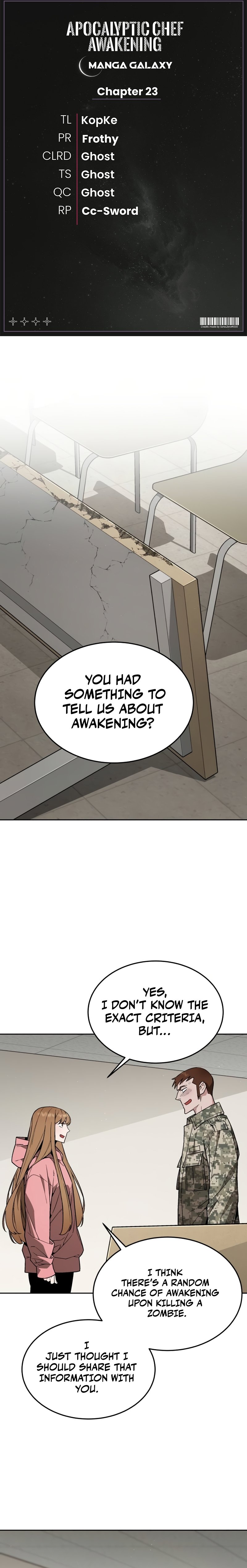 Apocalyptic Chef Awakening chapter 23 page 1