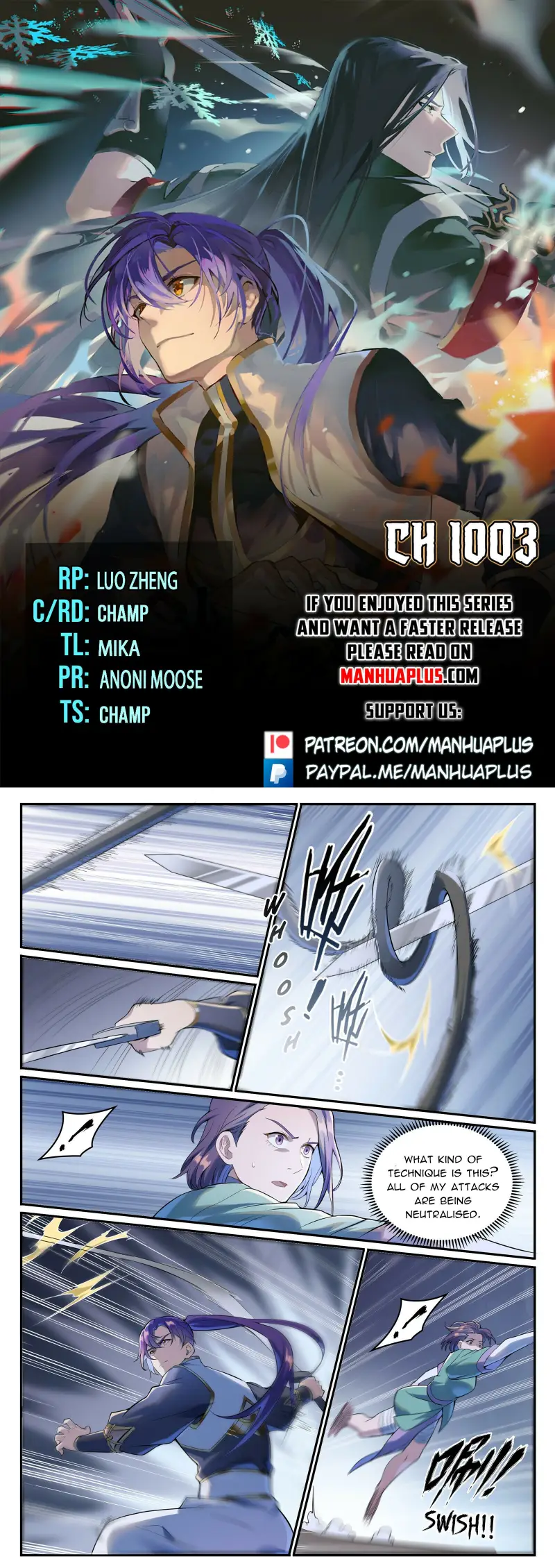 Apotheosis – Ascension to Godhood chapter 1003 page 1