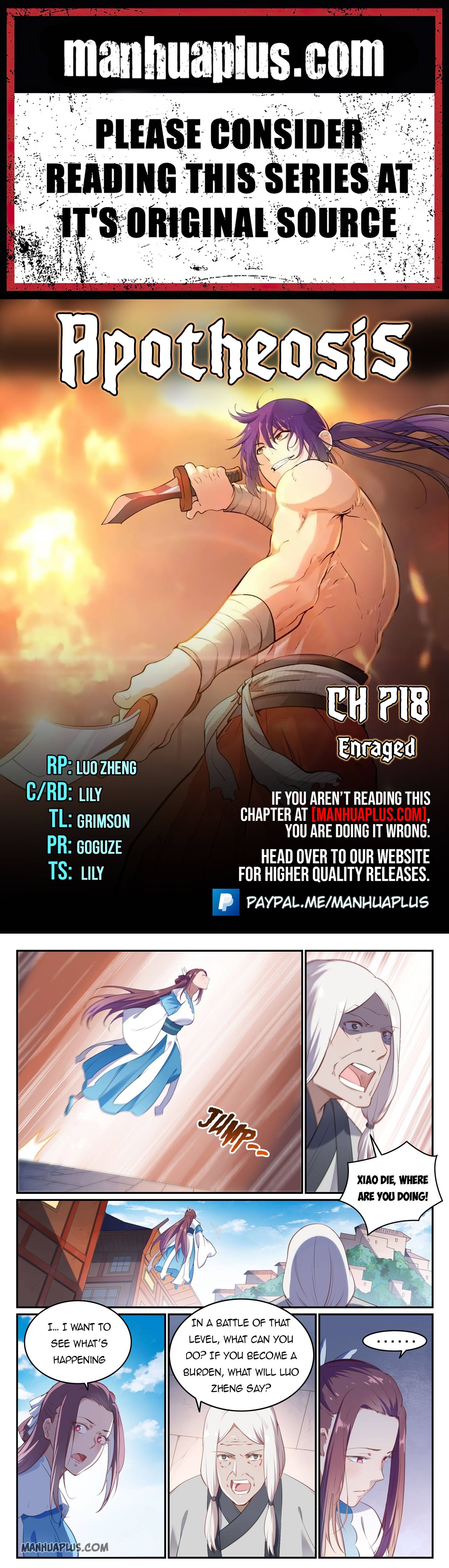 Apotheosis – Ascension to Godhood chapter 718 page 1