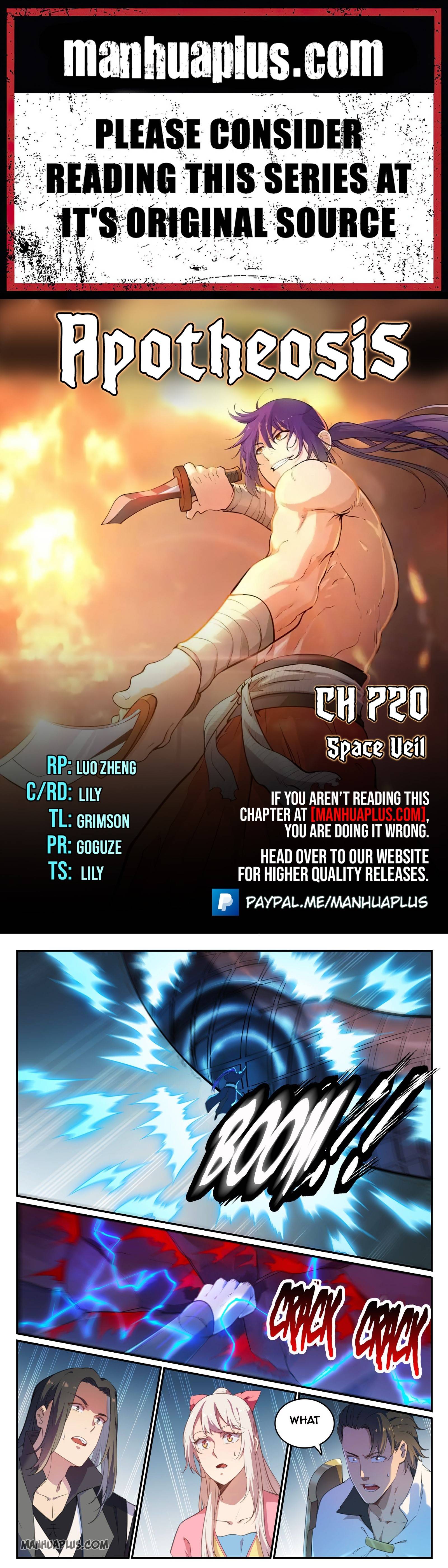 Apotheosis – Ascension to Godhood chapter 720 page 1