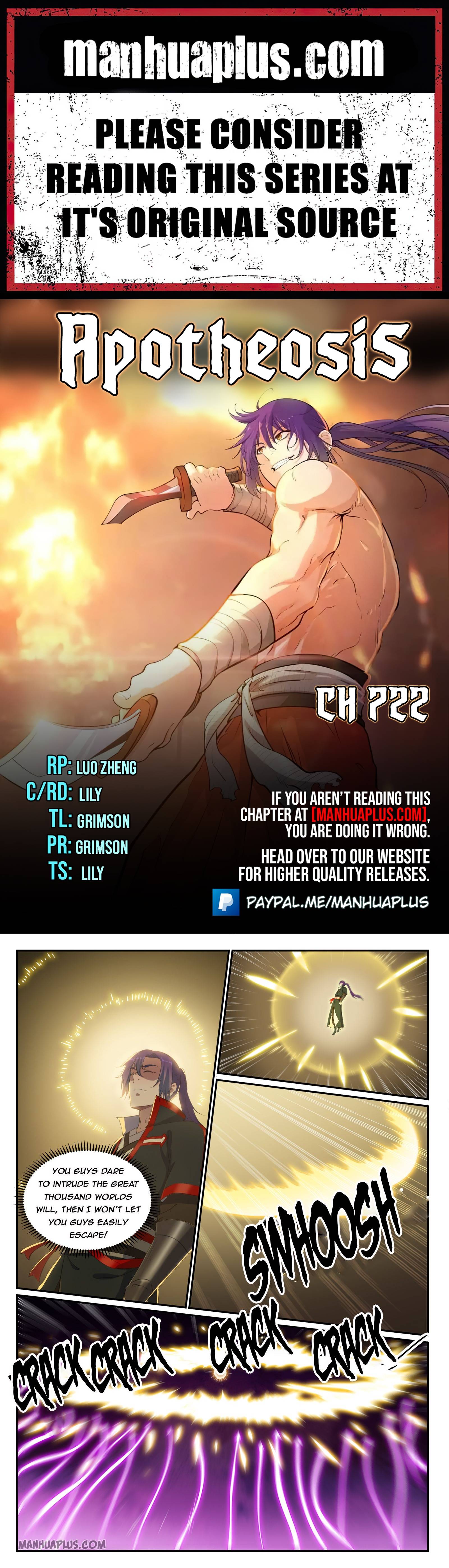 Apotheosis – Ascension to Godhood chapter 722 page 1