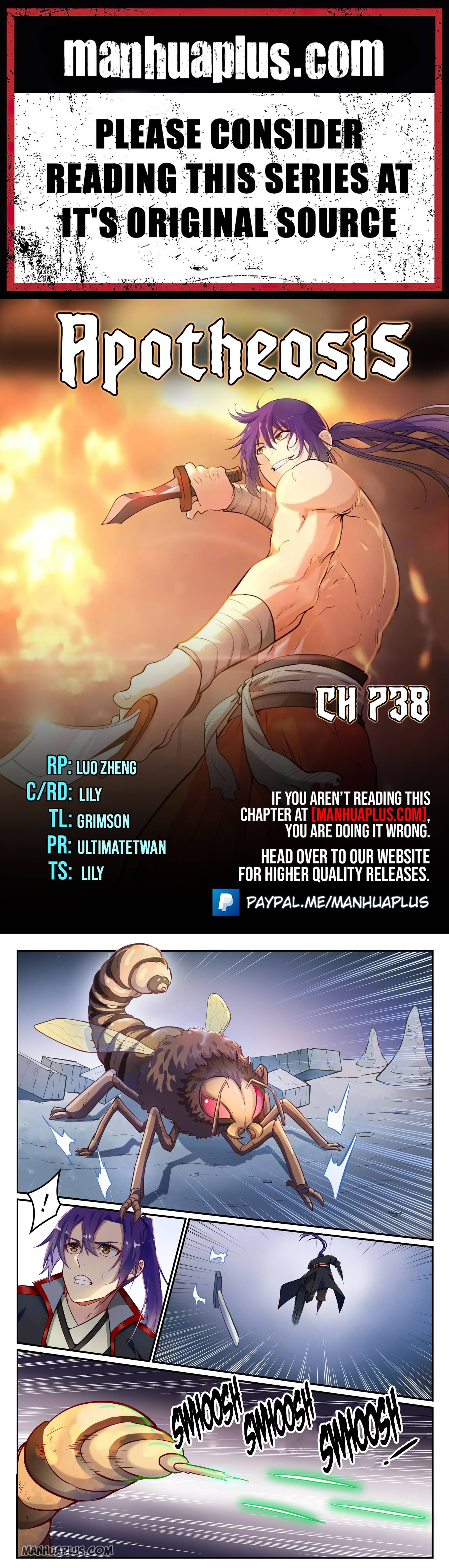 Apotheosis – Ascension to Godhood chapter 738 page 1