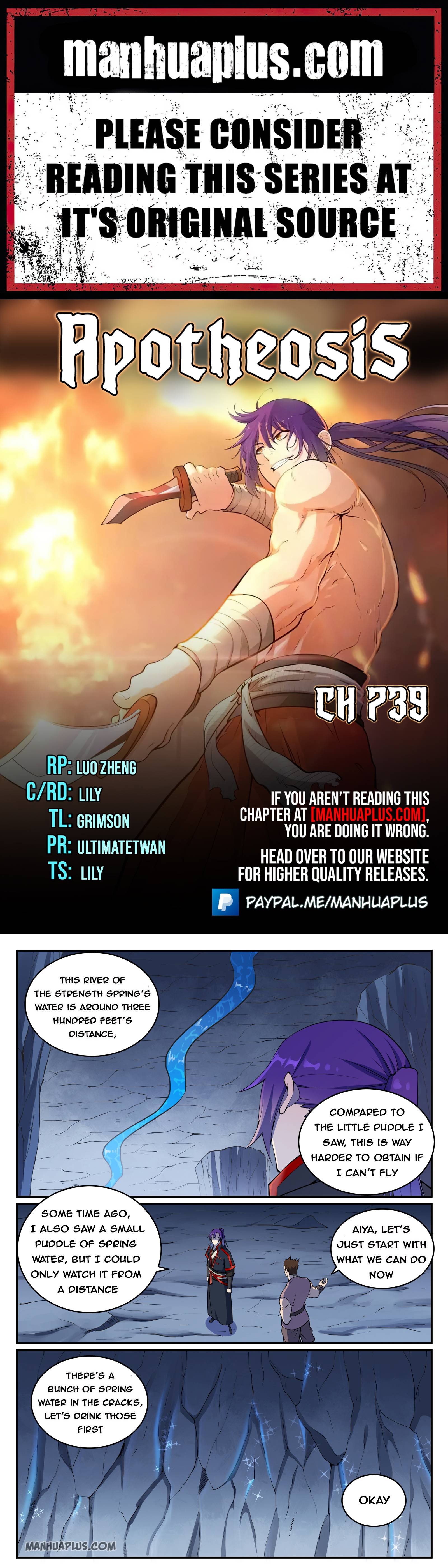 Apotheosis – Ascension to Godhood chapter 739 page 1