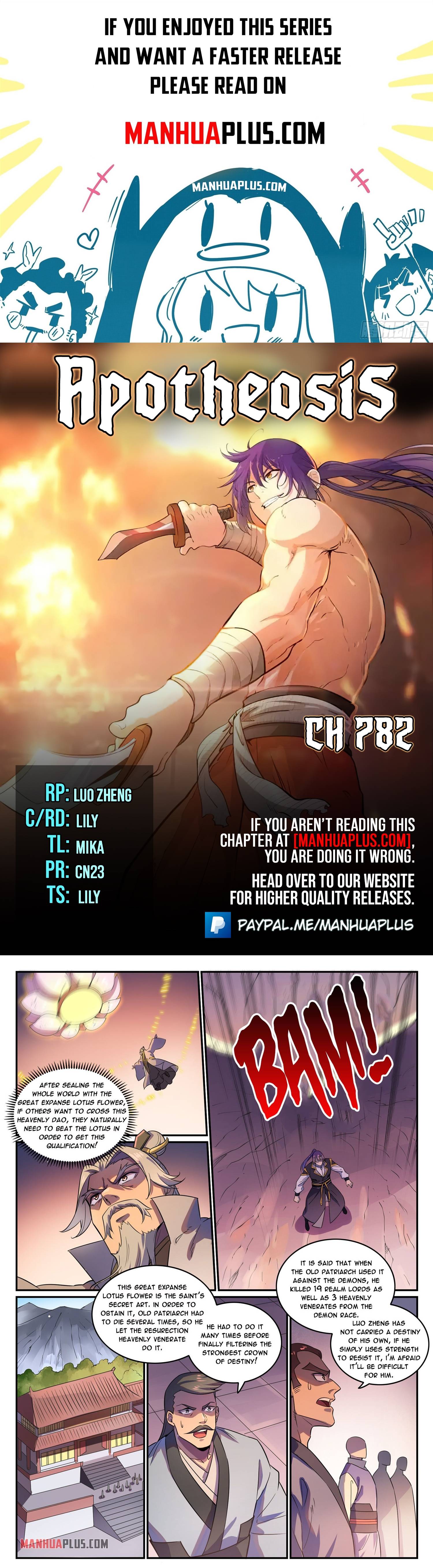 Apotheosis – Ascension to Godhood chapter 782 page 1