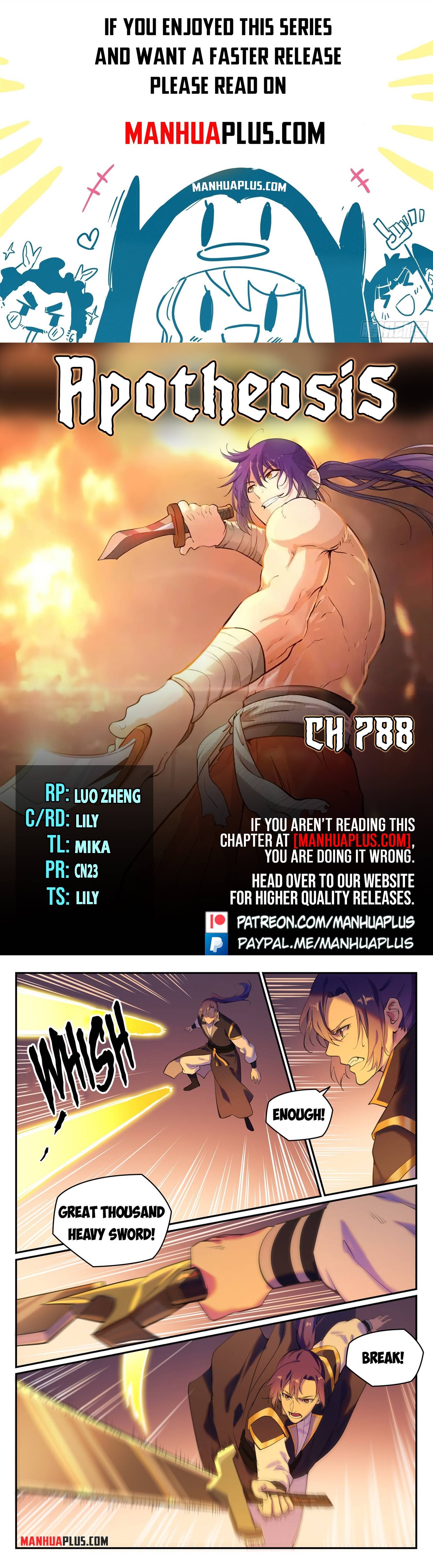 Apotheosis – Ascension to Godhood chapter 788 page 1