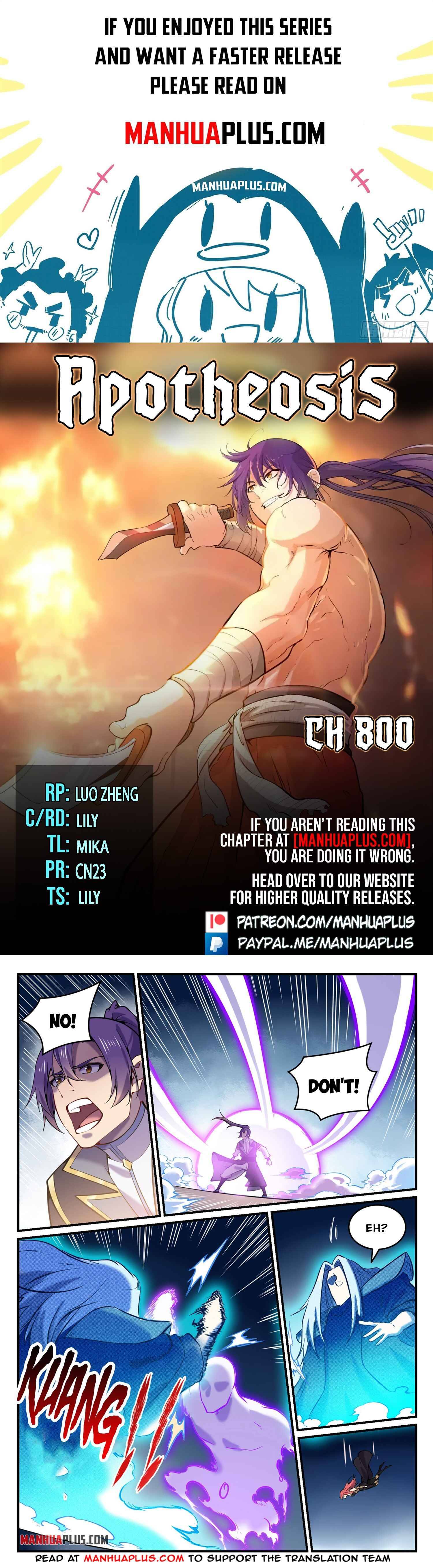 Apotheosis – Ascension to Godhood chapter 800 page 1