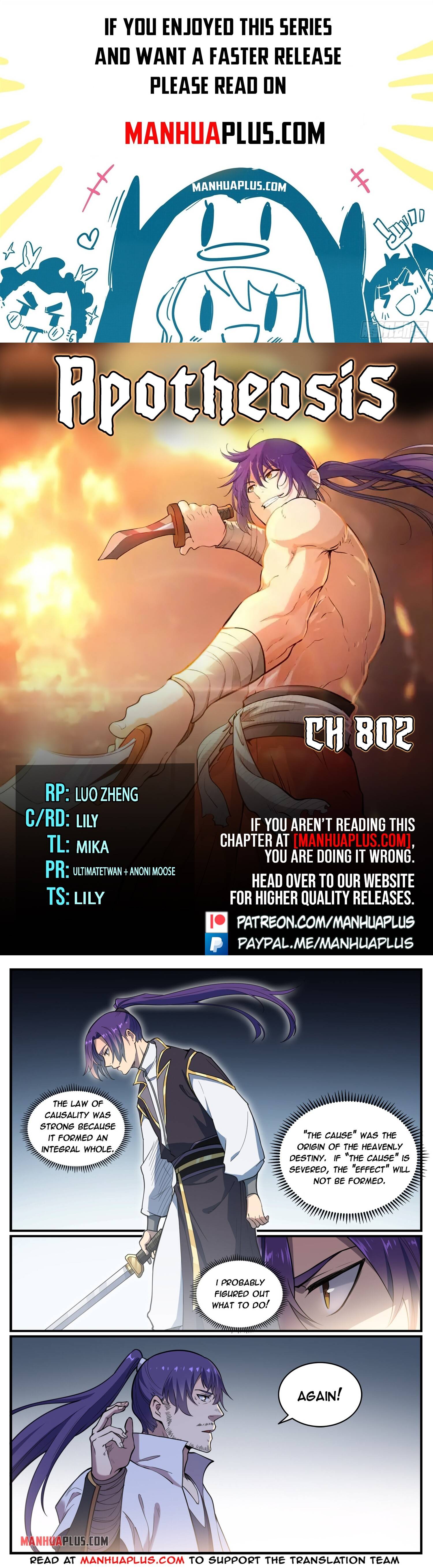 Apotheosis – Ascension to Godhood chapter 802 page 1