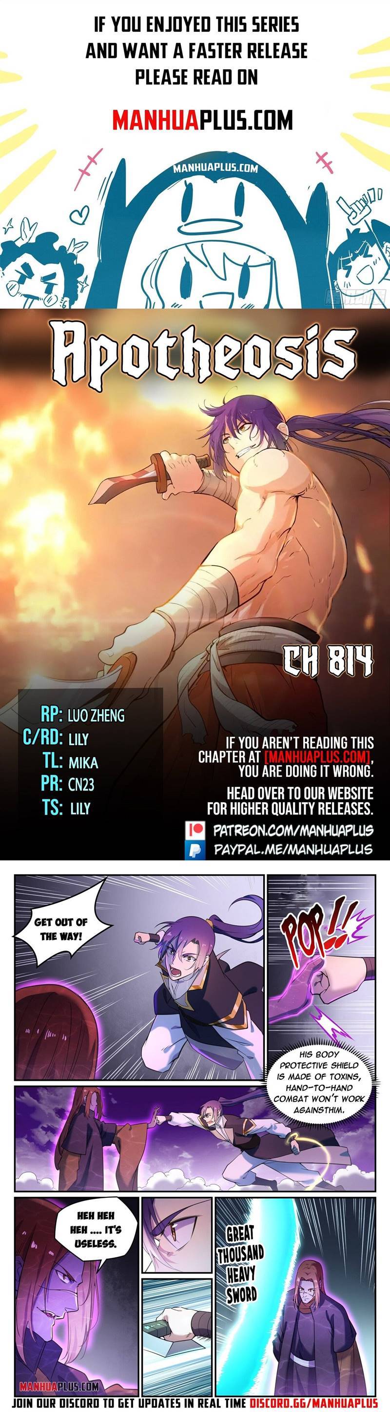 Apotheosis – Ascension to Godhood chapter 814 page 1