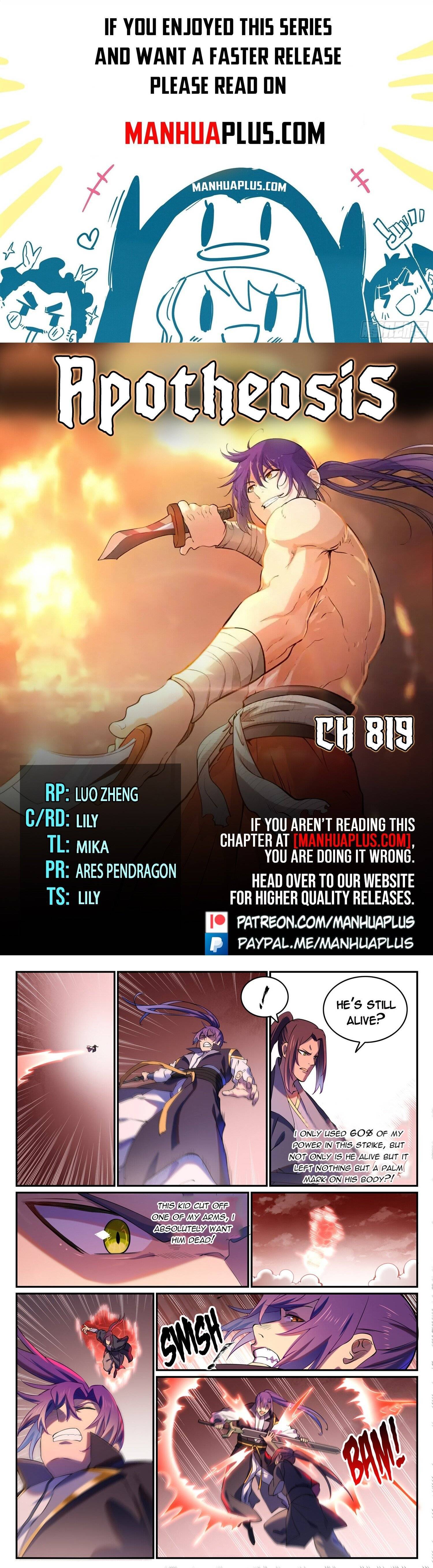 Apotheosis – Ascension to Godhood chapter 819 page 1