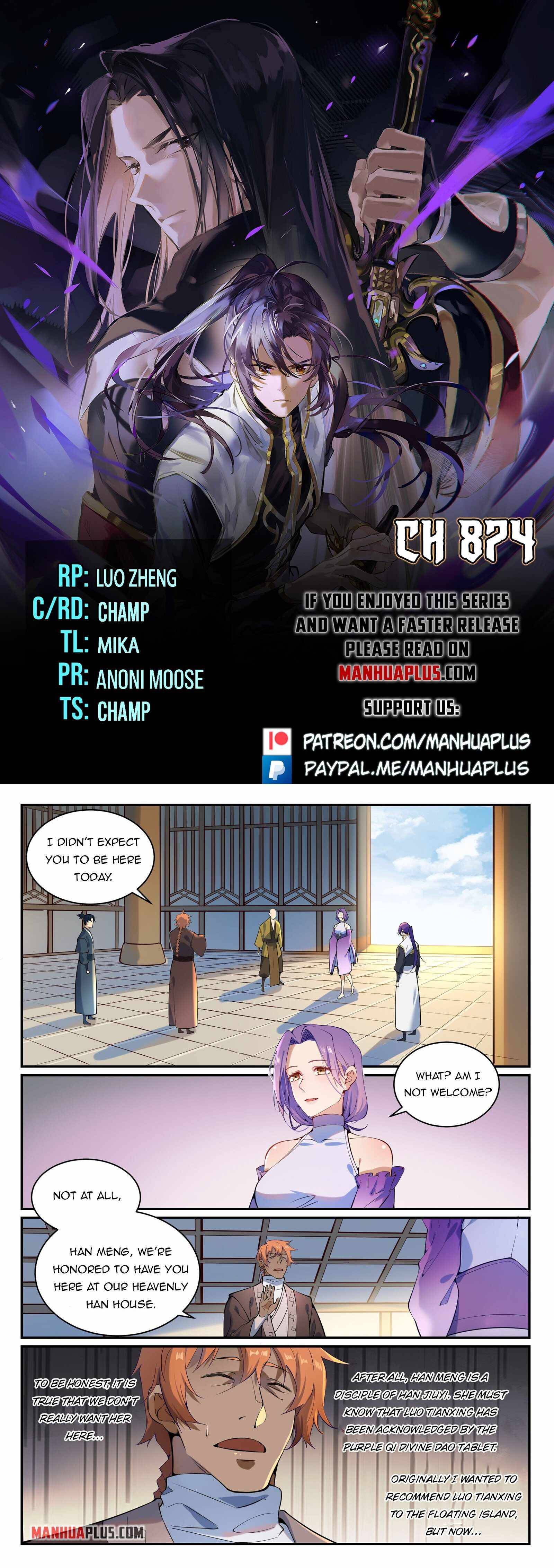 Apotheosis – Ascension to Godhood chapter 874 page 1