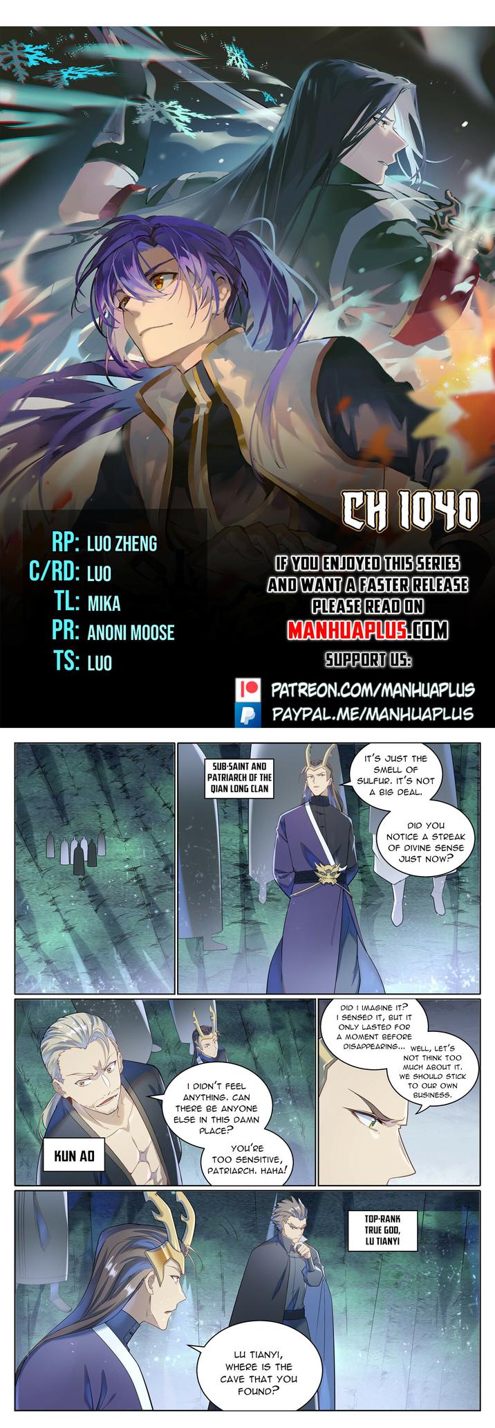 Apotheosis - Elevation to the status of a god chapter 1040 page 1