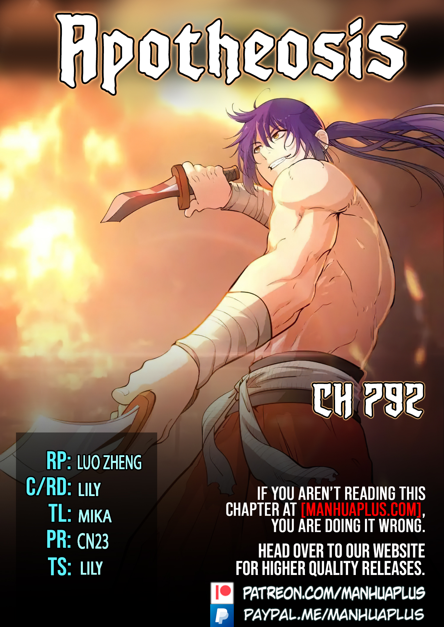 Apotheosis - Elevation to the status of a god chapter 792 page 1