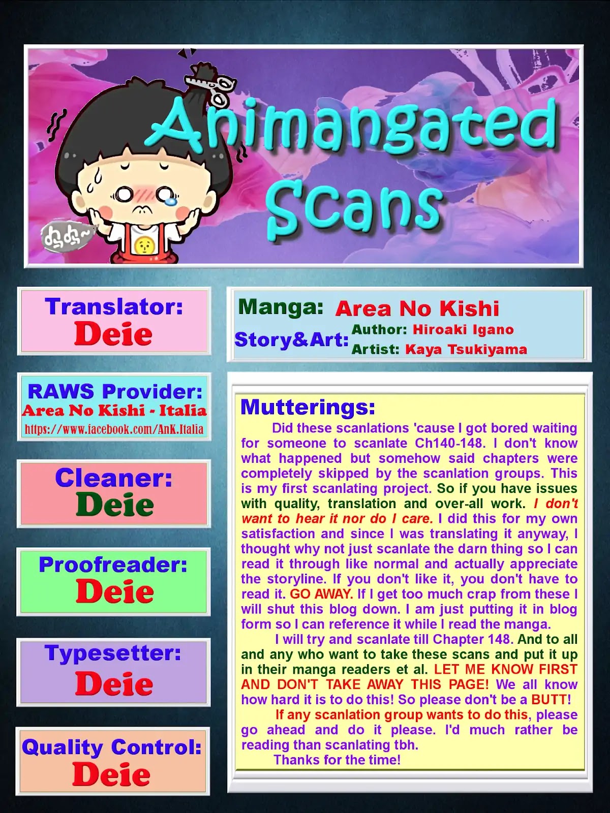 Area no Kishi chapter 140 page 1