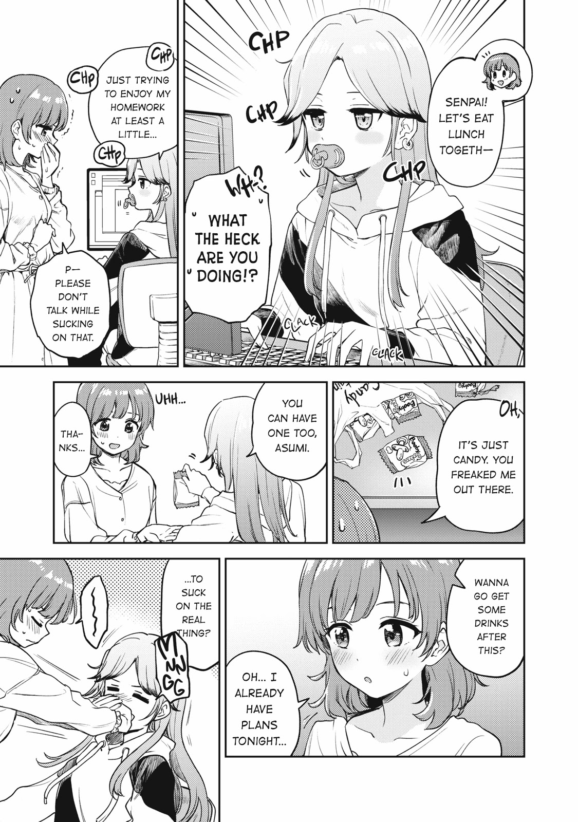 Asumi-chan is interested in Lesbian Brothels! chapter 10.1 page 1