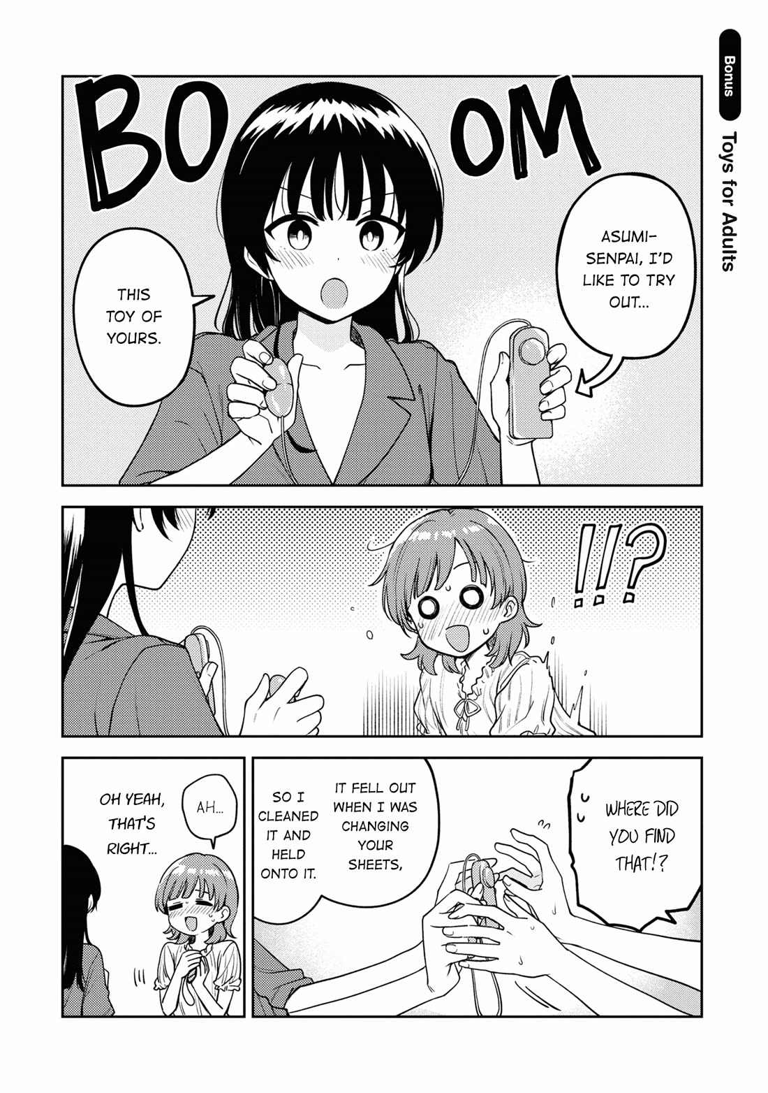 Asumi-chan is interested in Lesbian Brothels! chapter 22.5 page 1