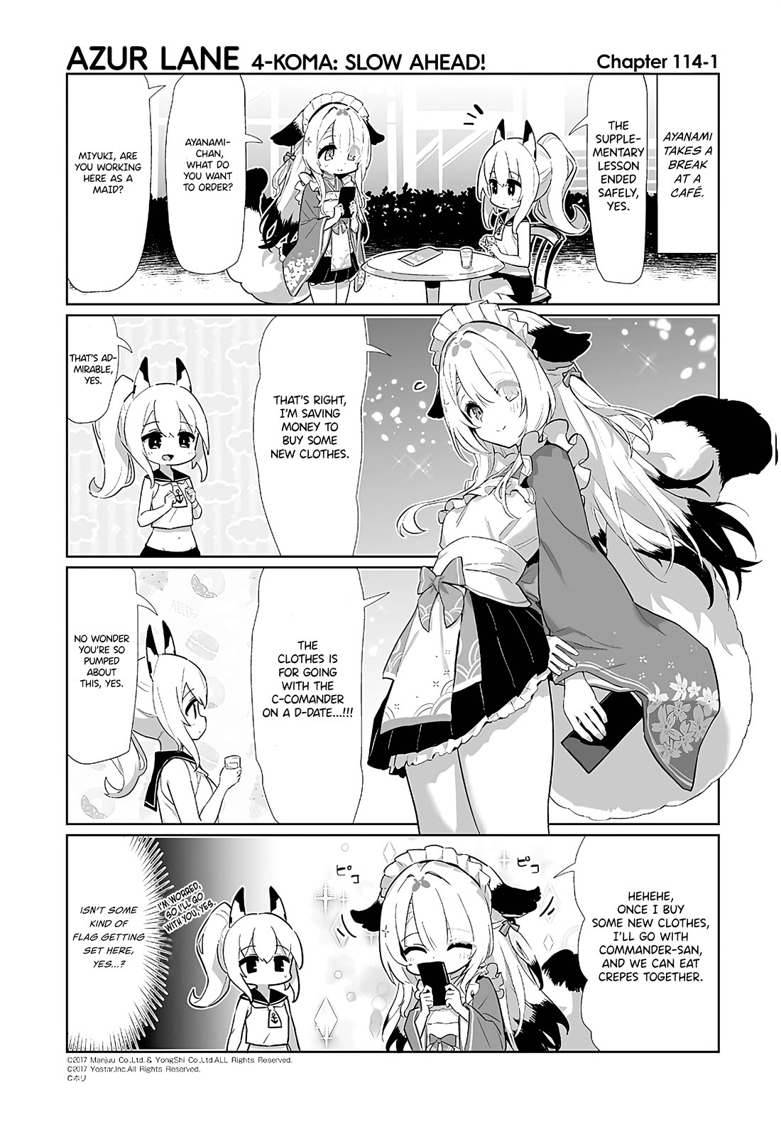 Azur Lane 4-koma: Slow Ahead chapter 114 page 1
