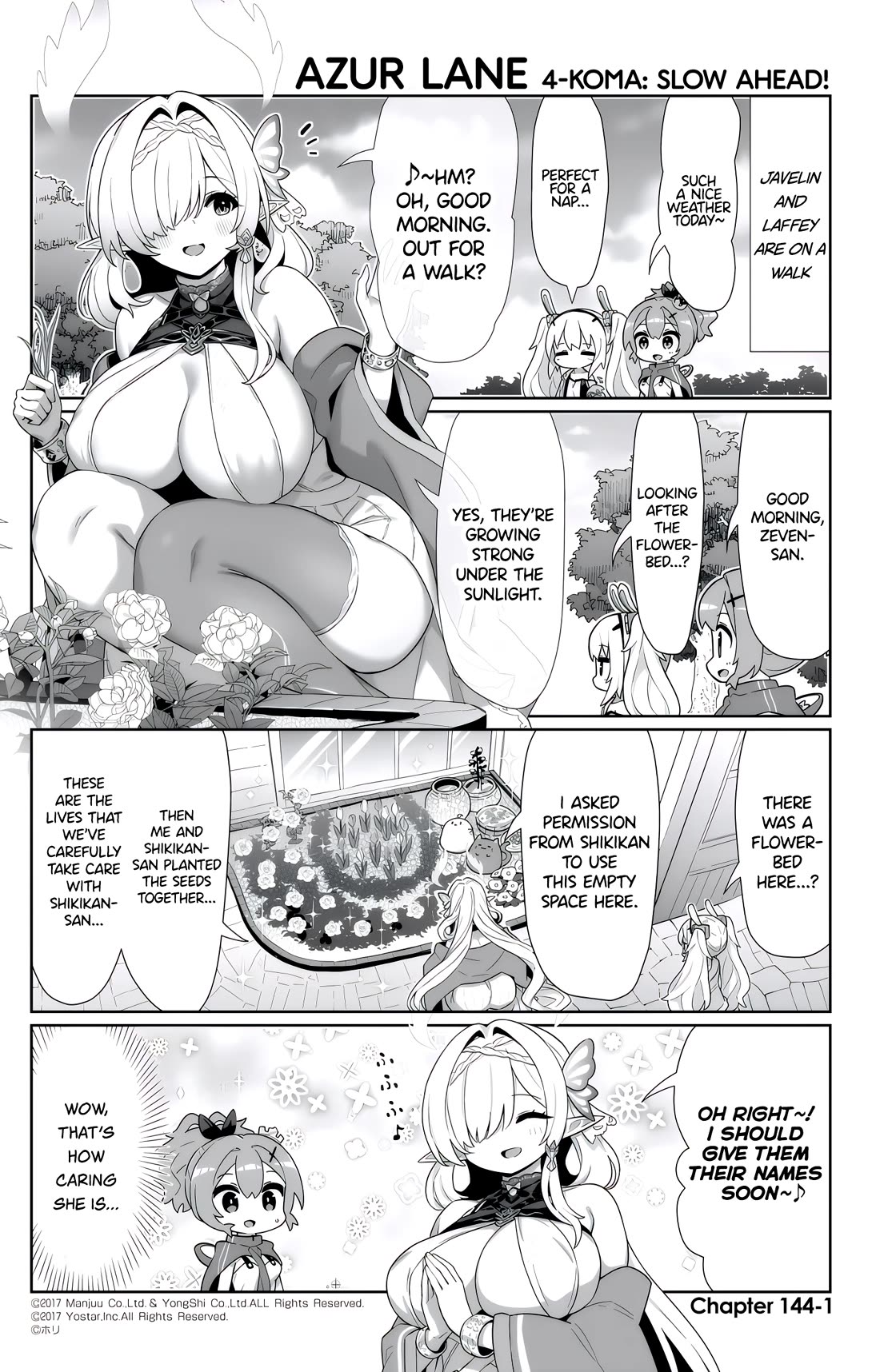 Azur Lane 4-koma: Slow Ahead chapter 144 page 1