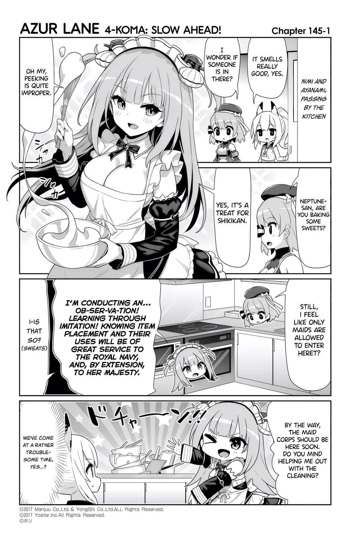 Azur Lane 4-koma: Slow Ahead chapter 145 page 1