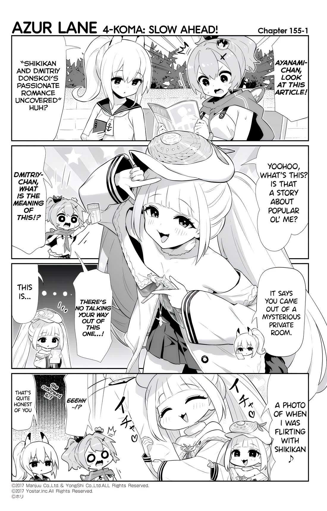 Azur Lane 4-koma: Slow Ahead chapter 155 page 1