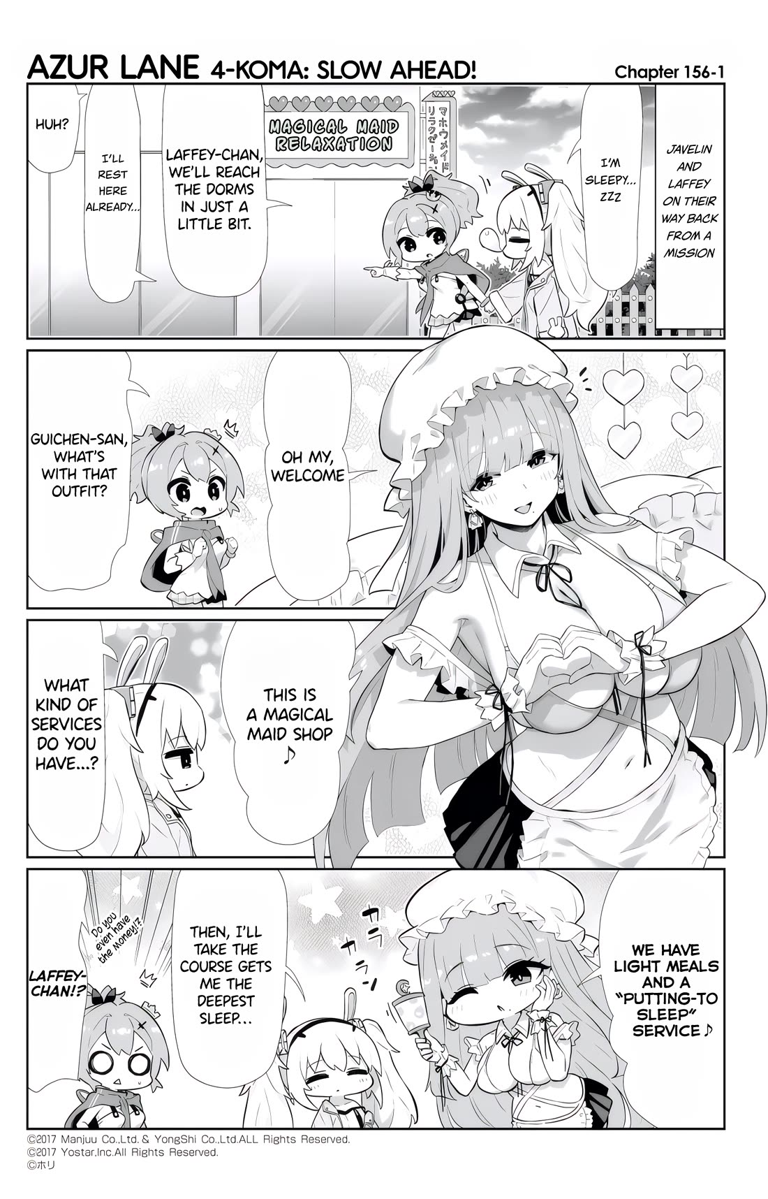 Azur Lane 4-koma: Slow Ahead chapter 156 page 1