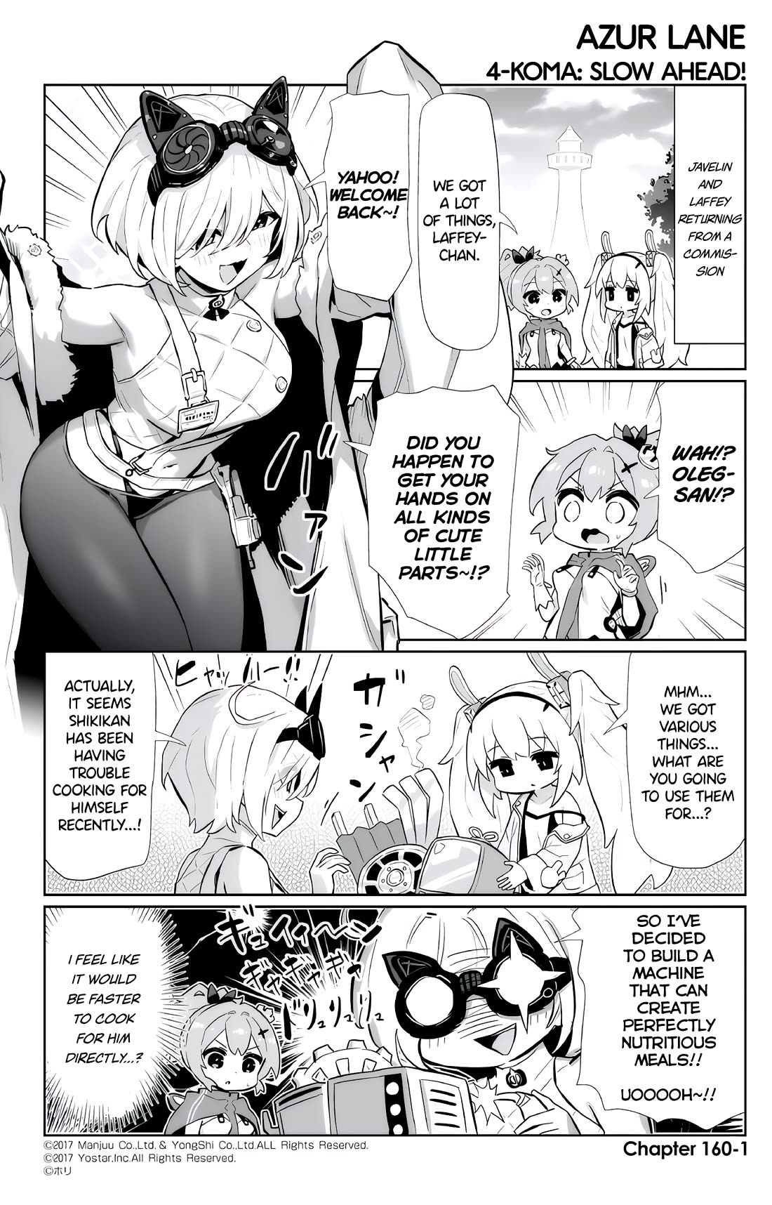 Azur Lane 4-koma: Slow Ahead chapter 160 page 1