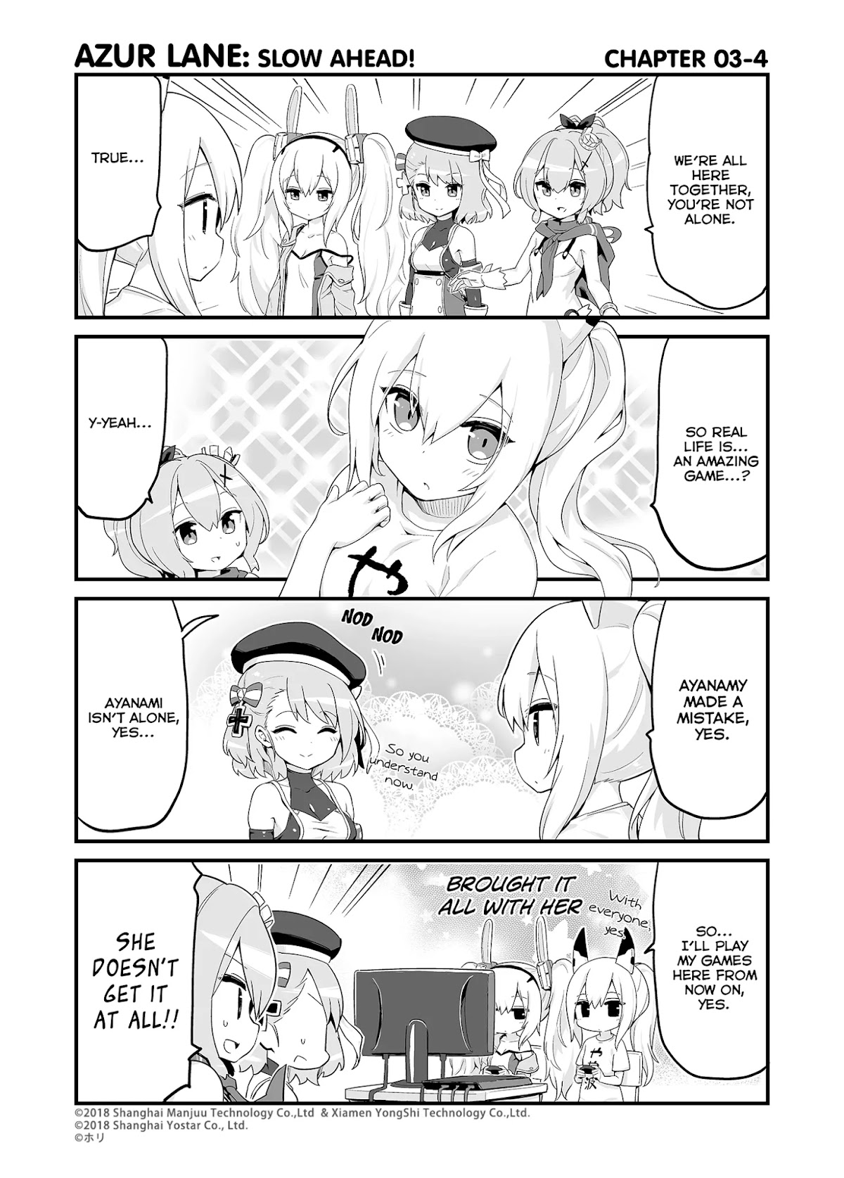 Azur Lane 4-koma: Slow Ahead chapter 3 page 4