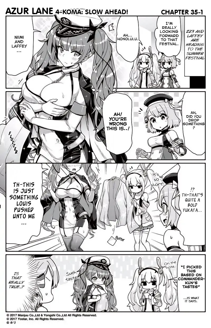 Azur Lane 4-koma: Slow Ahead chapter 35 page 1